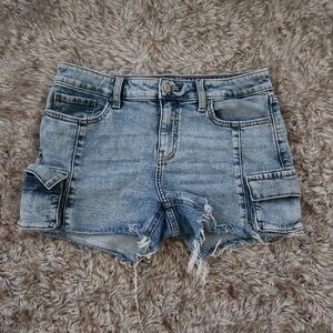 Eunina Jordan Mid Rise Relaxed Shorts Medium Wash Women's Size‎ Medium
